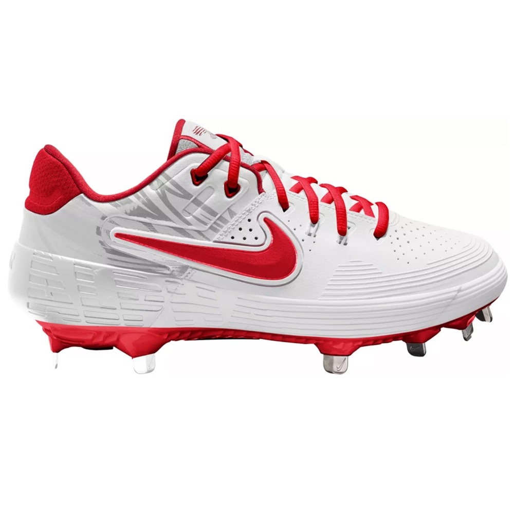 NIB Nike Women's 8 Zoom Hyperdiamond 3 Elite Metal Fastpitch Softball Red Cleats